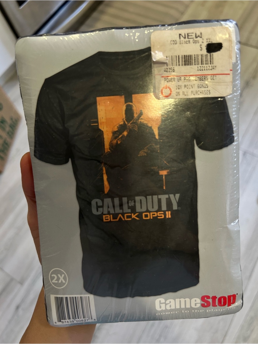 NWT Call of Duty Black OPS II2 Tee T shirt Game Stop Black 2X XXL
